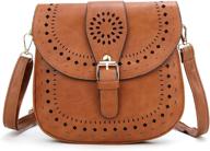 👜 retro leather forestfish women's handbags & wallets with crossbody shoulder strap logo