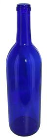 img 3 attached to 🍷 Case of 12 North Mountain Supply W5-CB Cobalt Blue Glass Bordeaux Wine Bottles with Flat-Bottomed Cork Finish, 750ml