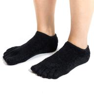 🧦 gel socks for toe separation (black, us 7-10, 2 pairs) logo