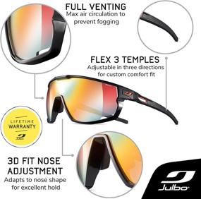 img 1 attached to 🕶️ Ultimate Performance Sunglasses: Julbo Rush with REACTIV or Spectron Lens - The Perfect Eye Protection for Any Activity!