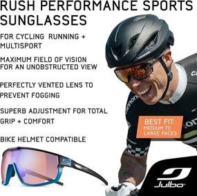 img 3 attached to 🕶️ Ultimate Performance Sunglasses: Julbo Rush with REACTIV or Spectron Lens - The Perfect Eye Protection for Any Activity!