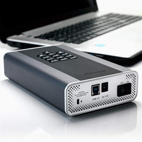 img 3 attached to iStorage diskAshur DT2 2ТБ USB 3.1 сертифицирован по стандарту FIPS уровня 3, защищенный зашифрованный настольный жесткий диск - 256-бит, IS-DT2-256-2000-C-X.