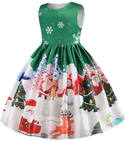 img 4 attached to Cichic Girls Christmas Dresses: Fancy Halloween Christmas Festival Party Dress for 2-9Years Toddler Girls