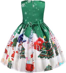 img 2 attached to Cichic Girls Christmas Dresses: Fancy Halloween Christmas Festival Party Dress for 2-9Years Toddler Girls