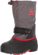 👞 kamik waterbug winter boots for boys - waterproof shoes logo