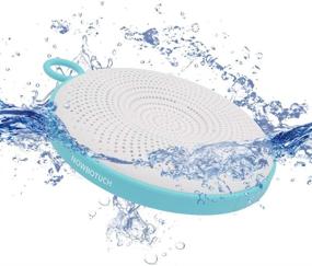 img 4 attached to 🔊 NOWBOTUCH IPX7 Waterproof Outdoor Bluetooth Speakers with Colorful LED Lights for Swimming Pool, Shower, Beach, Bathroom, Pool Party, Boating, Hiking