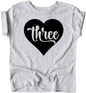 😍 adorable three birthday toddler outfit: purple girls' tops, tees & blouses logo