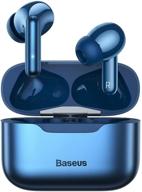 🎧 baseus true wireless earbuds: anc bluetooth headphones with 4-mics enc, deep bass, waterproof - perfect for business & sports logo