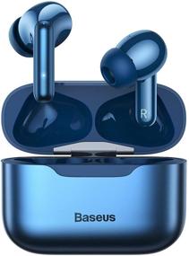 img 4 attached to 🎧 Baseus True Wireless Earbuds: ANC Bluetooth Headphones with 4-Mics ENC, Deep Bass, Waterproof - Perfect for Business & Sports