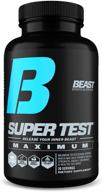 💪 super test maximum by beast sports nutrition: boost testosterone, maximize strength, burn fat, & increase performance - 120 capsules, 30 servings logo