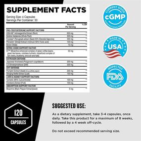 img 3 attached to 💪 Super Test Maximum by Beast Sports Nutrition: Boost Testosterone, Maximize Strength, Burn Fat, & Increase Performance - 120 Capsules, 30 Servings