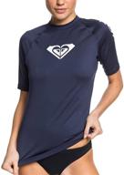 👚 stylish roxy juniors hearted sleeve rashguard for women: trendy protection with style logo