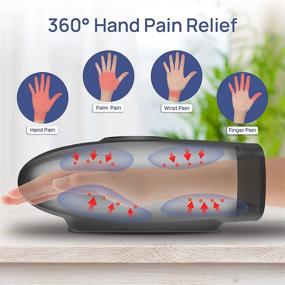 img 3 attached to 👐 Cordless Hand Massager for Arthritis & Carpal Tunnel - 6 Modes, 2 Levels, Heat Therapy - Ideal Gift for Mom & Dad