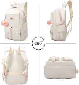 img 3 attached to Рюкзаки Backpack Bookbags Student Off White