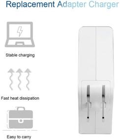 img 4 attached to High-Quality Universal Adapter: Reliable MacBook Pro Charger, AC 85W T-Type Magnetic Replacement Power Adapter for 13/15/17-After Mid 2012