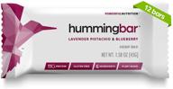 🌿 humming hemp protein bars - lavender, pistachio, and blueberry - 11g plant based protein snacks - keto friendly, low carb, paleo, gluten-free, dairy-free - 12-pack logo