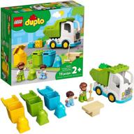 🚛 2021 новый lego duplo городской мусоровоз и переработка 10945 образовательная конструкторская игрушка для малышей и детей - мусоровоз с 19 деталями логотип