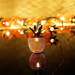 img 1 attached to 🍎 LoveNite Apple String Lights: Waterproof Warm White Metal Fairy Lights (20 LED)