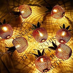 img 3 attached to 🍎 LoveNite Apple String Lights: Waterproof Warm White Metal Fairy Lights (20 LED)