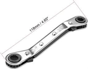 img 3 attached to Uxcell Reversible Ratcheting Wrench 16 Inch