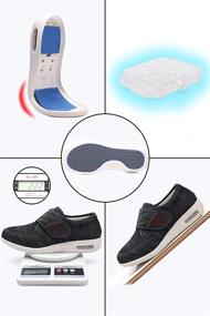 img 2 attached to ZUMEIJIA Diabetic Fertilizer Widening Adjustable Men's Shoes and Athletic