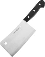 henckels 6-inch meat cleaver: sleek black stainless steel, efficient and durable - model 31134-161 logo