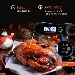 img 3 attached to 🐖 PIGMOON Dual Probe Meat Thermometer 2021: Instant Read with Backlight, Magnet & Calibration - 2 in 1 Digital Kitchen Cooking Food Candy Thermometer for BBQ Grill Smoker