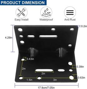 img 3 attached to 🔧 Robust Universal Winch Mount Bracket: Securely Mount Your Winch with Heavy-Duty Right Angle Bracket - Ideal for Trailers, ATV, Trucks, and Vehicles