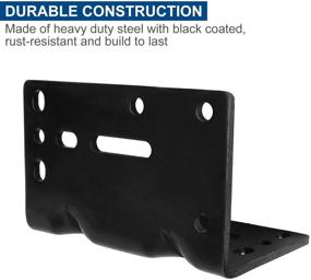 img 1 attached to 🔧 Robust Universal Winch Mount Bracket: Securely Mount Your Winch with Heavy-Duty Right Angle Bracket - Ideal for Trailers, ATV, Trucks, and Vehicles