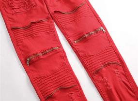 img 1 attached to Set the Trend with Wedama's Distressed Ripped Stretch Fashion Boys' Clothing and Jeans