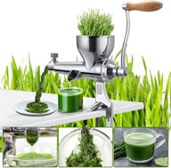 🍹 stainless steel manual juicer, versatile for wheat and vegetable juices, customizable juice extraction, user-friendly, fast and convenient logo