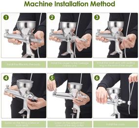 img 1 attached to 🍹 Stainless Steel Manual Juicer, Versatile for Wheat and Vegetable Juices, Customizable Juice Extraction, User-Friendly, Fast and Convenient