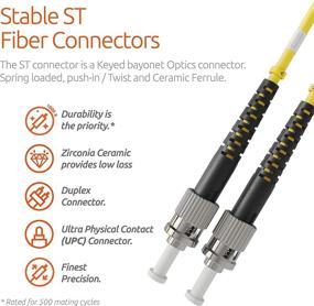 img 2 attached to LC To ST Fiber Patch Cable Single Mode Duplex - 1M (3