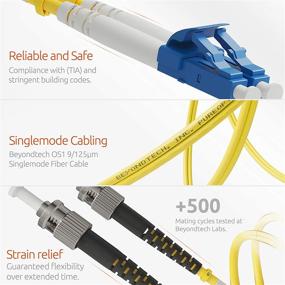 img 1 attached to LC To ST Fiber Patch Cable Single Mode Duplex - 1M (3