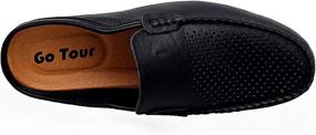 img 2 attached to 👞 Go Tour Slippers: Breathable Leather Men's Shoes for Ultimate Comfort