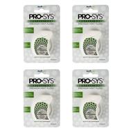 🦷 pro-sys mint dental floss - 4-pack (220 yards total), premium quality for optimal oral care logo