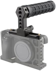 img 2 attached to 🎥 Black CAMVATE Quick Release Rubber Grip Top Handle with NATO Rail for Blackmagic Pocket Cinema Camera