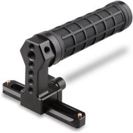 🎥 black camvate quick release rubber grip top handle with nato rail for blackmagic pocket cinema camera logo