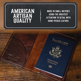 img 1 attached to Exquisite Tobacco Snakebite Passport Holder – Ideal Travel Accessory in Leather