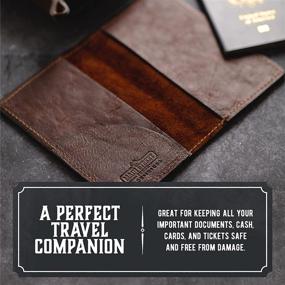 img 3 attached to Exquisite Tobacco Snakebite Passport Holder – Ideal Travel Accessory in Leather