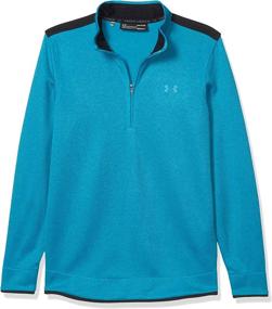 img 4 attached to 🧥 Men's Under Armour Sweater Fleece Half-Zip Up