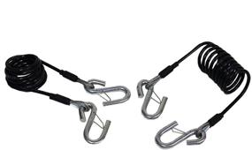 img 1 attached to Enhanced Safety Cable Kit: Blue Ox BX88196 in Sleek Black Design