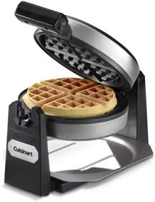 img 2 attached to 🧇 Stainless Steel Round Flip Belgian Cuisinart Waffle Maker