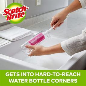 img 2 attached to 🧽 Scotch-Brite Water Bottle Scrubber: Gentle and Effective Solution for Glass, Plastic, and Stainless Steel Surfaces