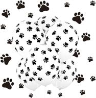 🐾 koogel 12'' 100 pcs paw party balloons - perfect paw print latex balloons for weddings, birthdays, party decorations логотип