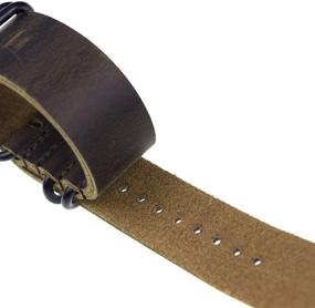 img 2 attached to Men，Brown 22Mm，Stainless Relacement Watchband Infantry