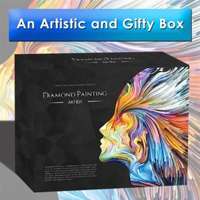 img 1 attached to 🎨 Набор для росписи "Zoncolor Diamond Painting Kit": все необходимые аксессуары для искусства для взрослых и детей - включает инструменты, ручки, драгоценные камни и контейнеры для хранения.