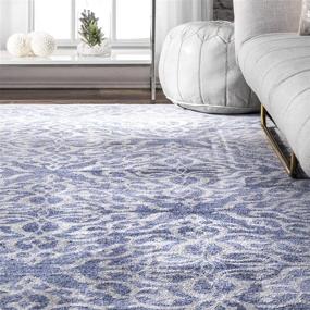 img 1 attached to 🔍 Enhanced SEO: nuLOOM Contessa Ombre Blue Area Rug, 3' x 5'