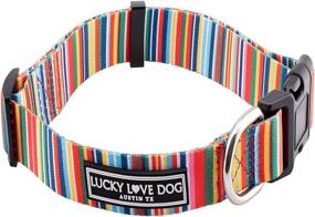 img 4 attached to Lucky Love Dog Hippie Collar