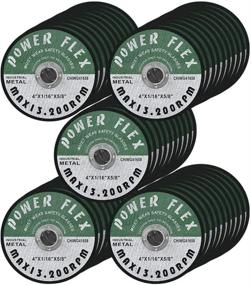 img 4 attached to 50-Pack of 4-Inch x 1/16-Inch x 5/8-Inch Cut Off Wheels for Efficient Cutting of Ferrous Metals and Stainless Steel.